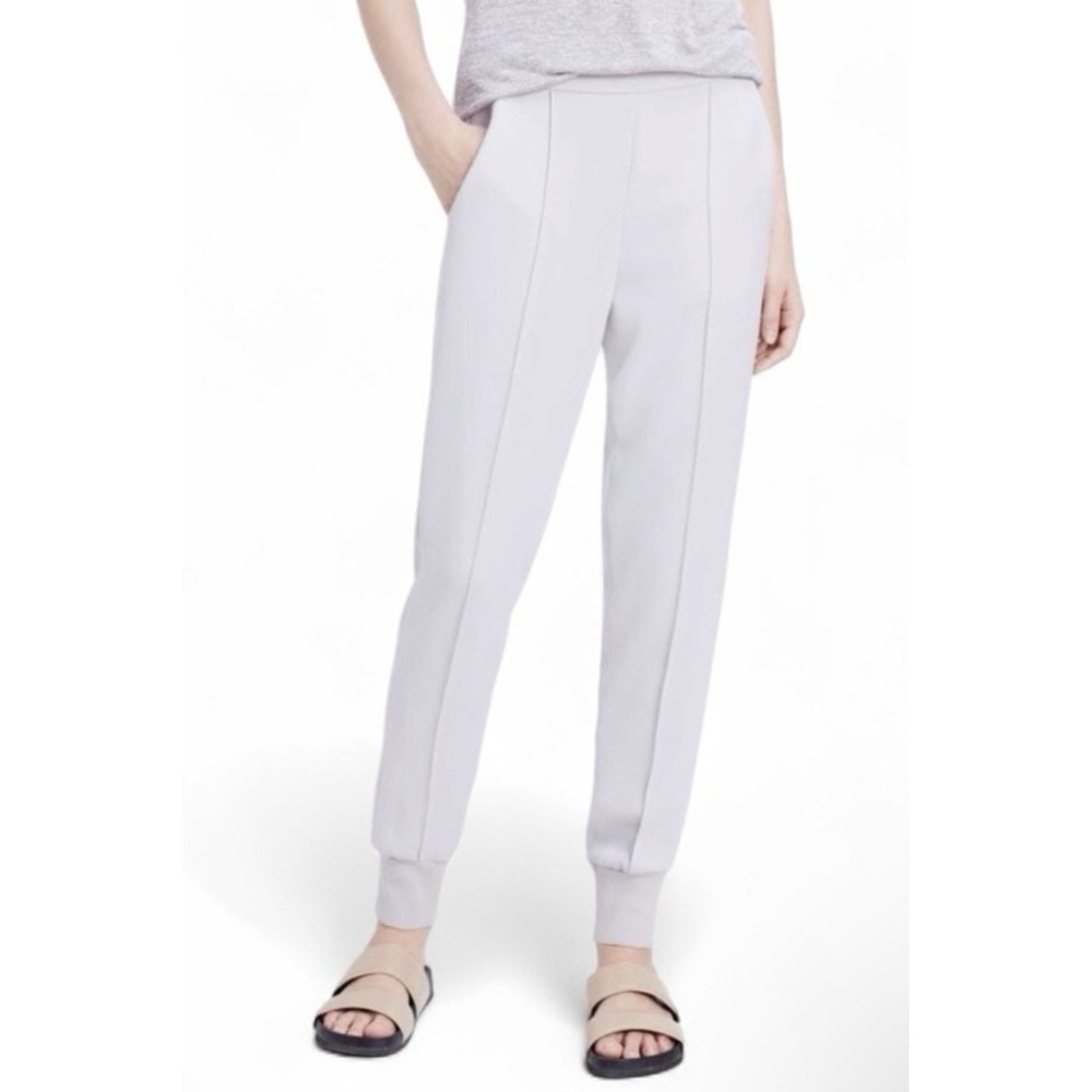 Vince Pintuck Jogger Pant Womens Small Gray Pull On Tapered Ankle Pants NWT $295